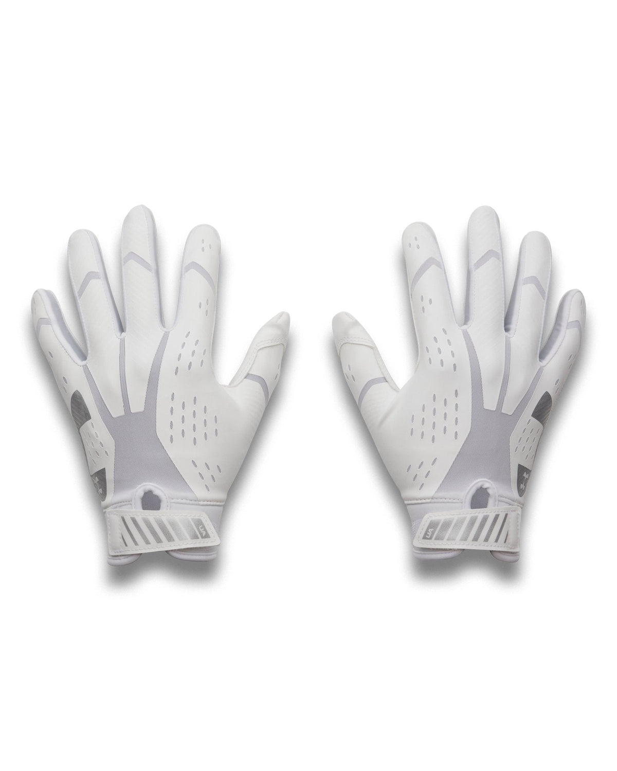 UA Blur Kids' Football Gloves - White
