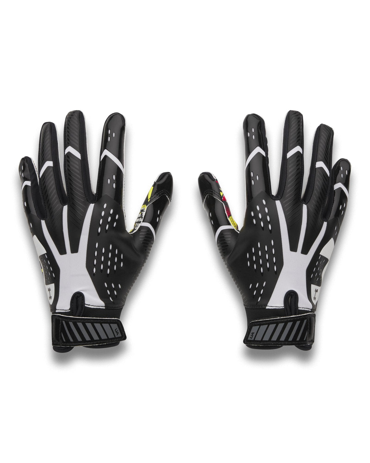 UA Blur LE Kids' Football Gloves - Black