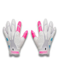 UA Blur LE Kids' Football Gloves - White