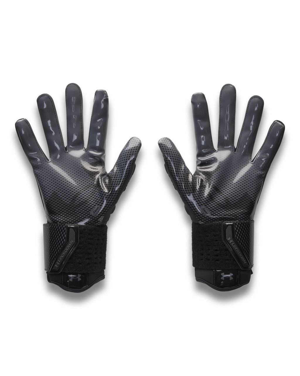 UA Lockdown Men's Football Gloves - Black
