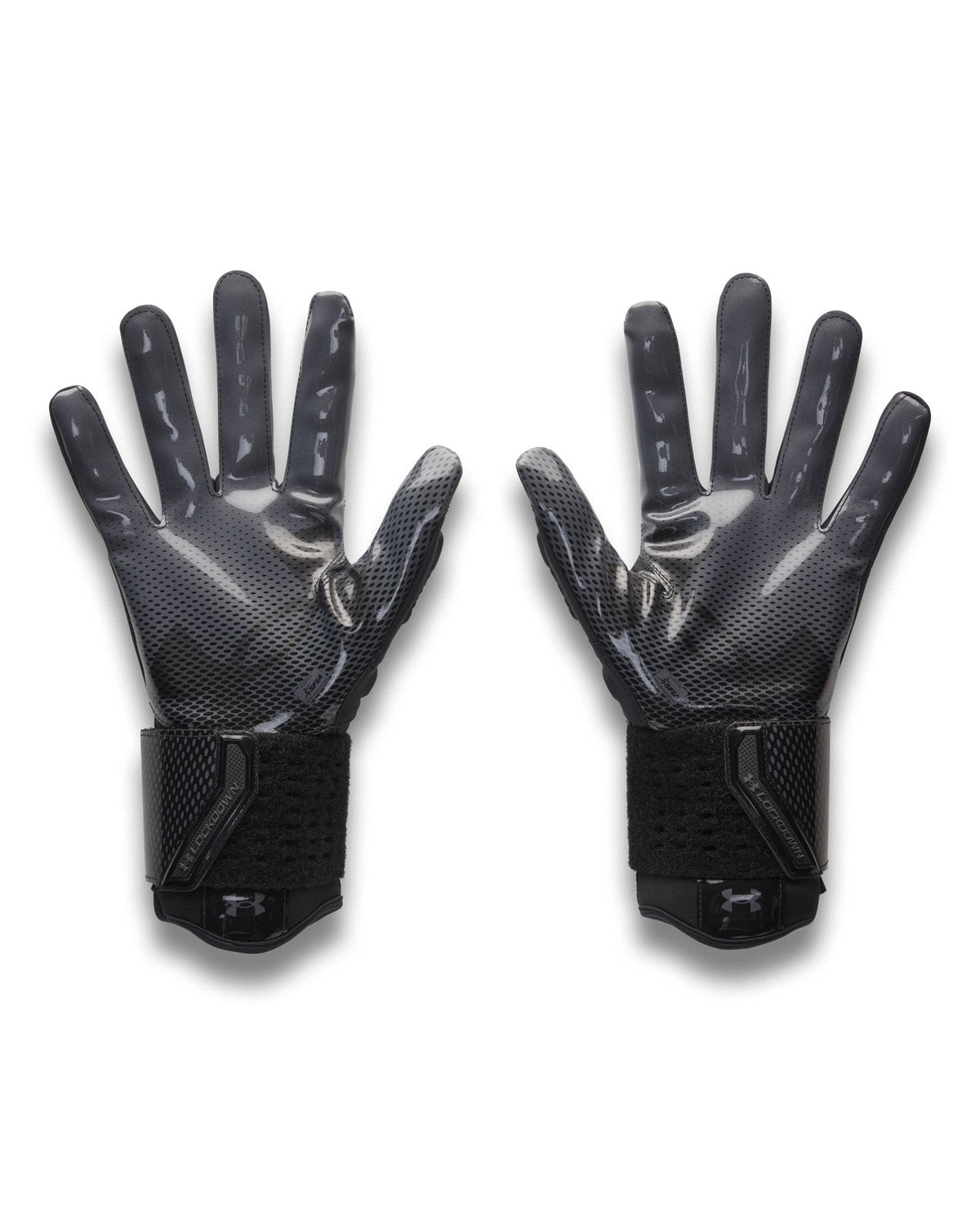 UA Lockdown Men's Football Gloves - Black