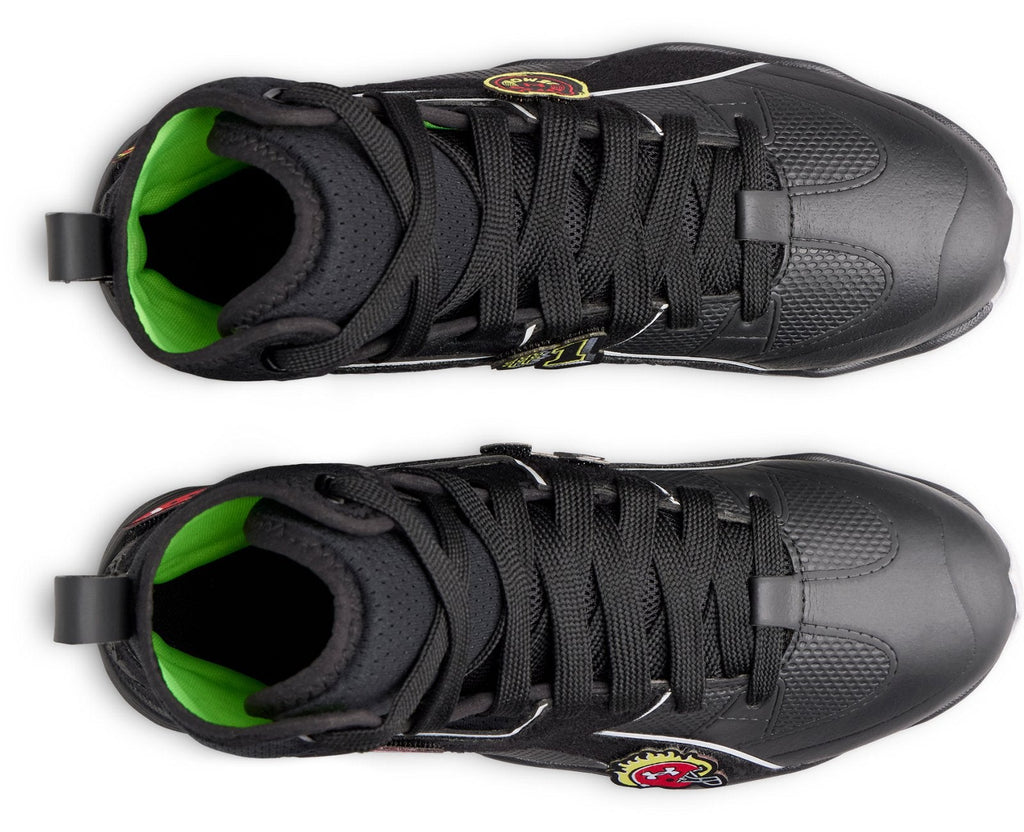 UA Spotlight Icon High RM Jr. Patches Kids' Football Cleats - Black