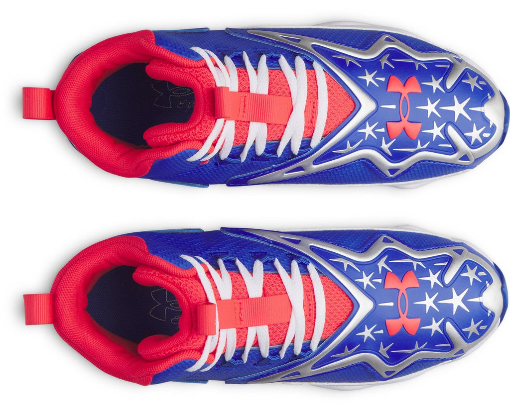 UA Harper 11 RM Jr. USA Boys' Baseball Cleats - White