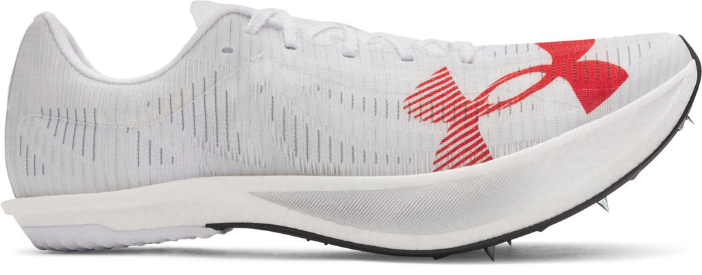 UA Shakedown Elite 3.5 Mid Distance Unisex Track Spikes - White