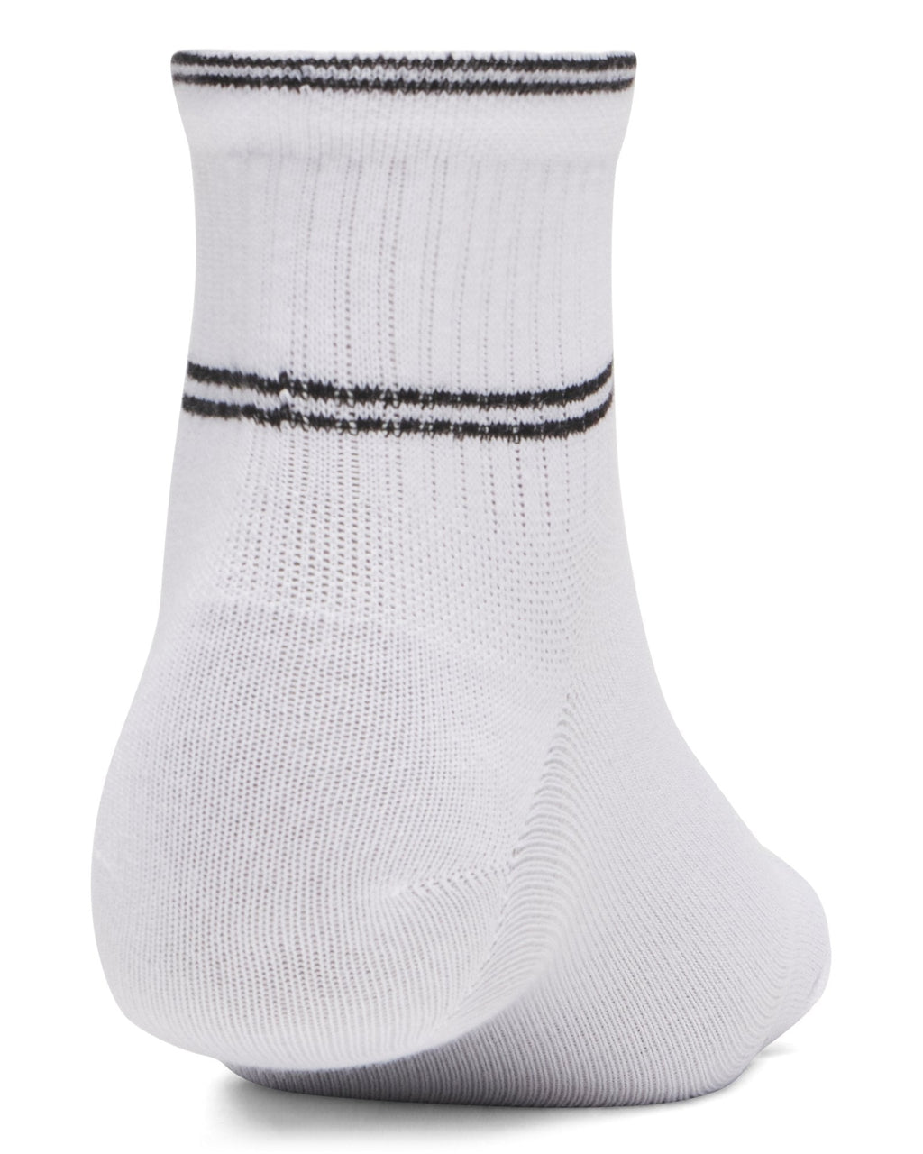 UA Essential Unisex 6-Pack Quarter Socks - White