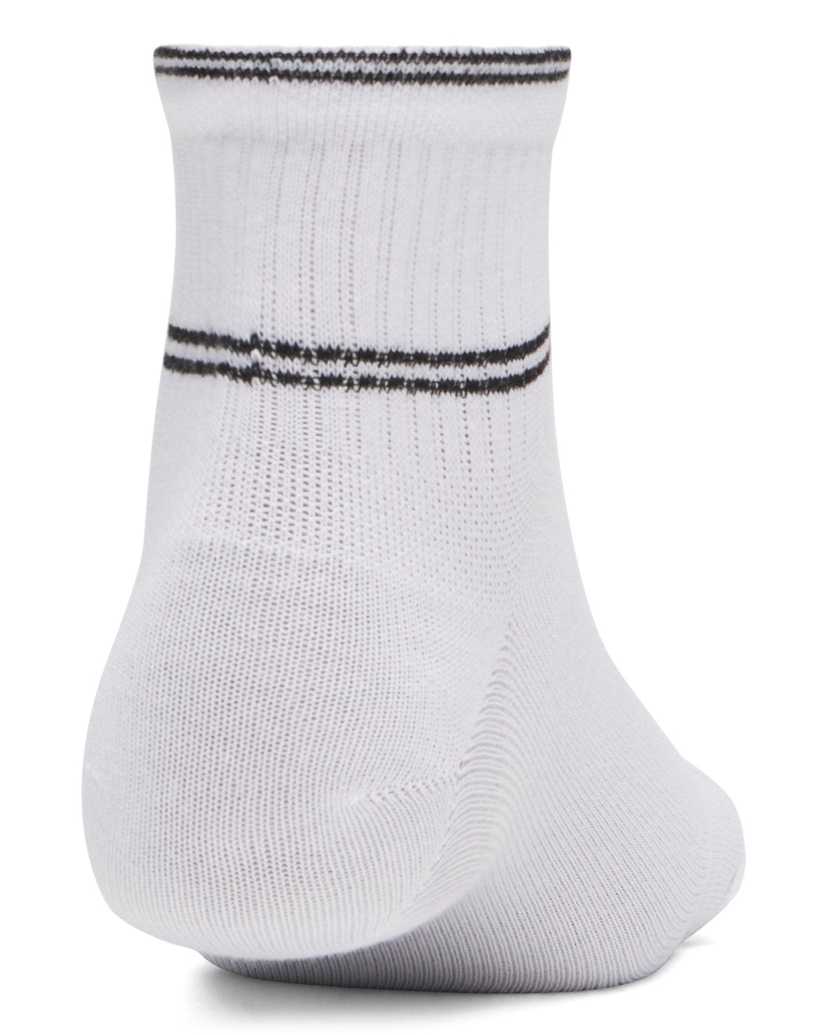UA Essential Unisex 6-Pack Quarter Socks - White
