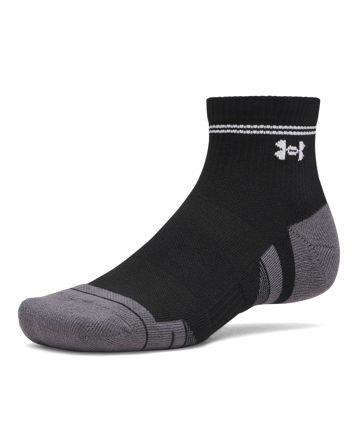 UA Performance Tech Unisex 3-Pack Quarter Socks - Black