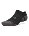 UA Performance Tech Unisex 6-Pack No Show Socks - Black