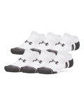 UA Performance Tech Unisex 6-Pack No Show Socks - White