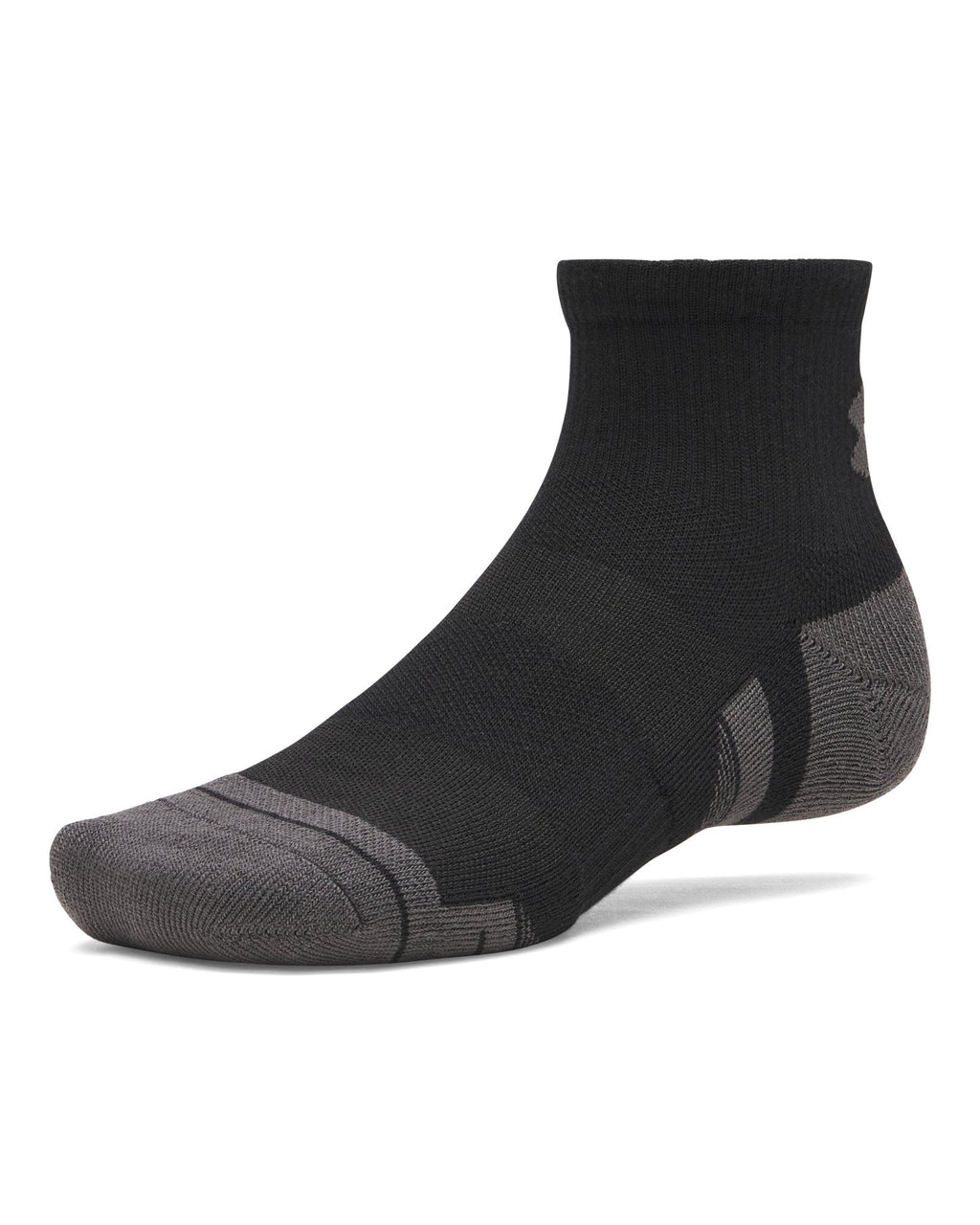 UA Performance Tech Unisex 6-Pack Quarter Socks - Black