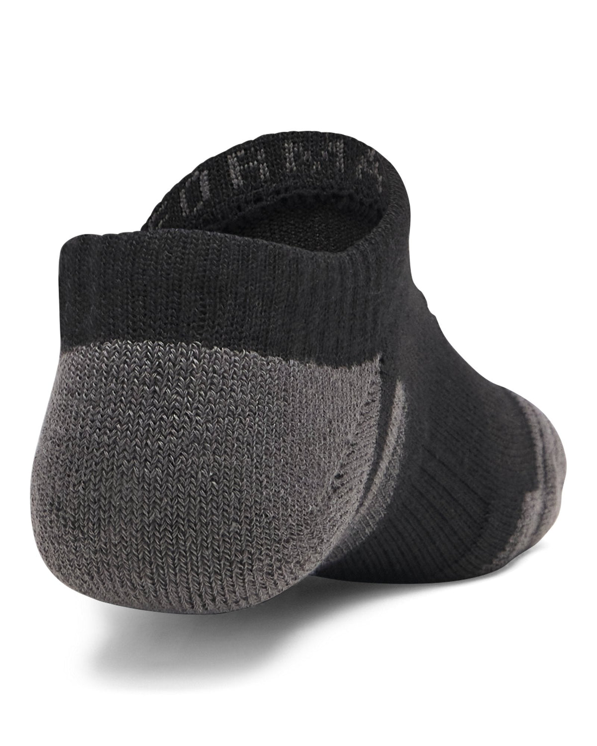 UA Performance Tech Kids' 3-Pack No Show Socks - Black