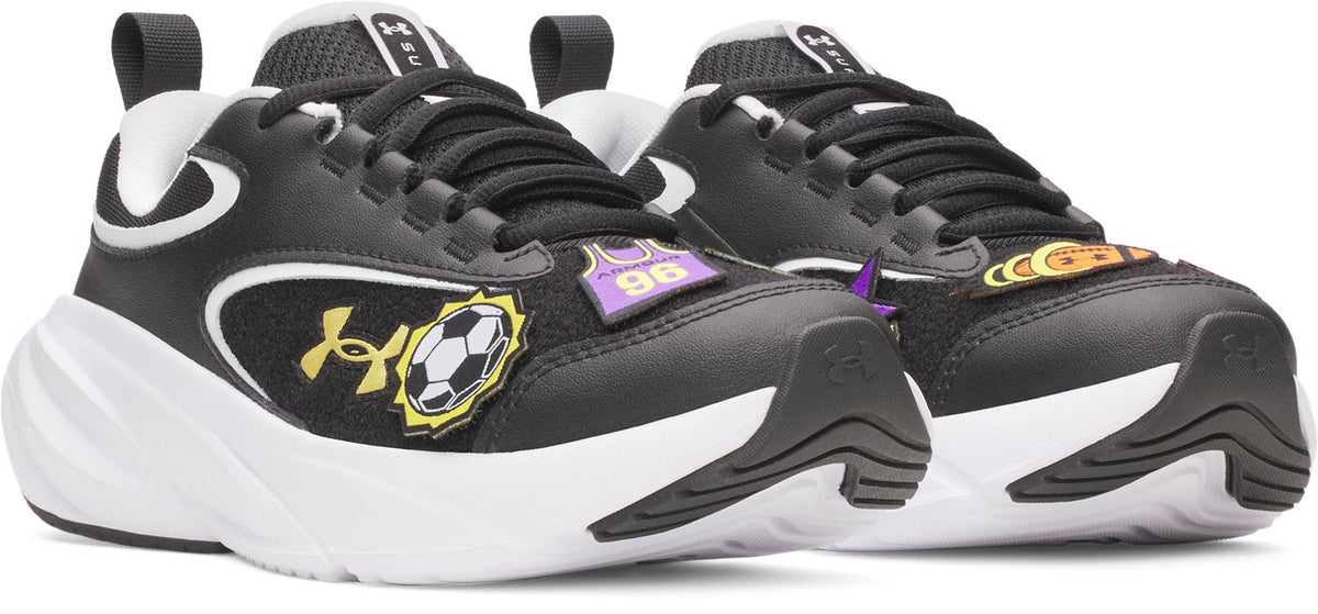 UA Surge 5 Patches Boys' Grade School Running Shoes - Black