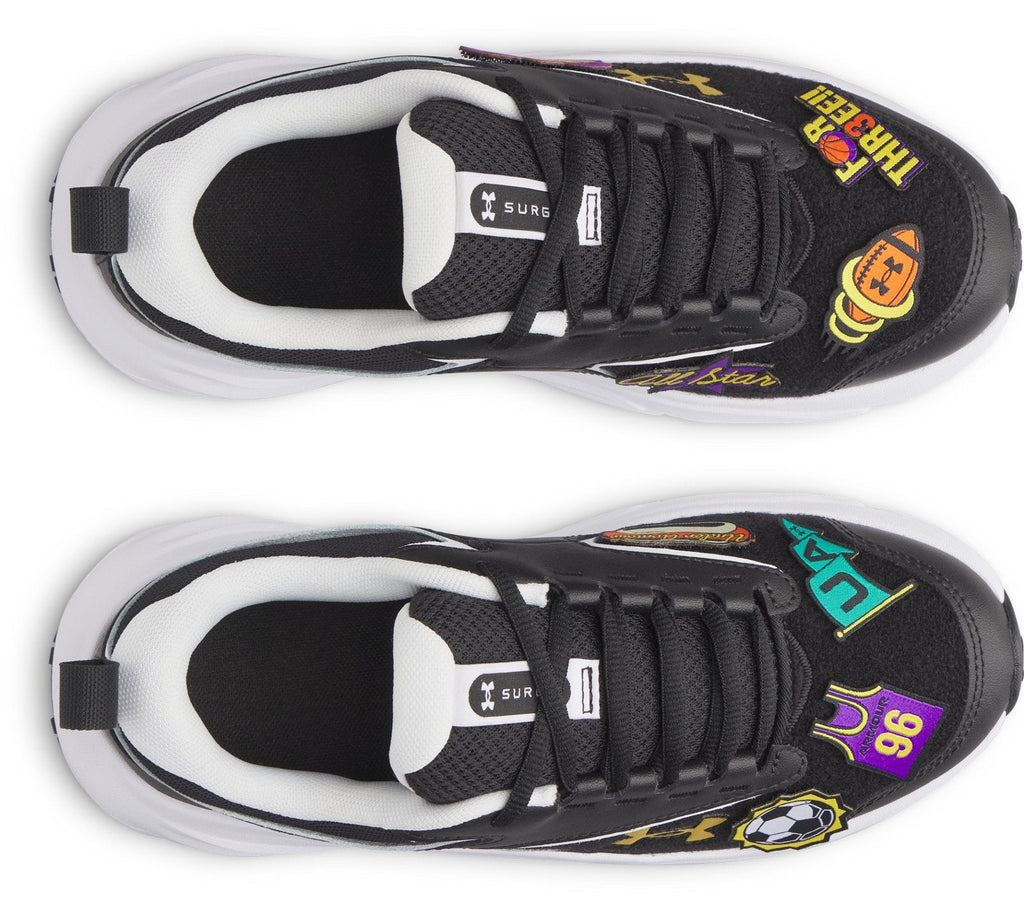 UA Surge 5 Patches Boys' Grade School Running Shoes - Black