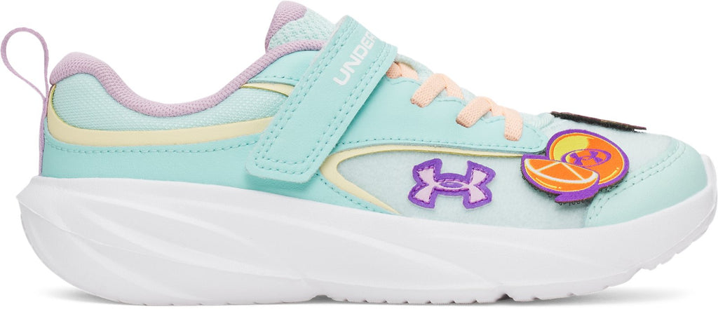 UA Surge 5 Patches Girls' Pre-School Running Shoes - Green