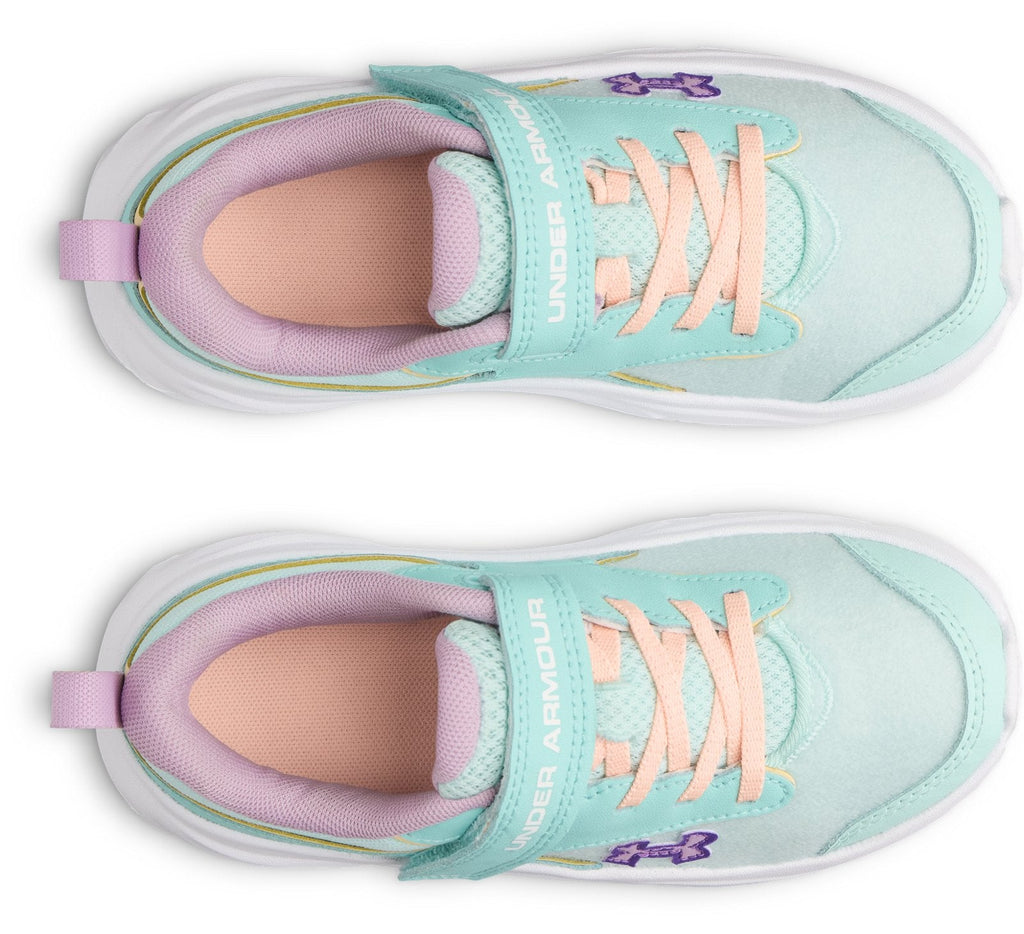 UA Surge 5 Patches Girls' Pre-School Running Shoes - Green