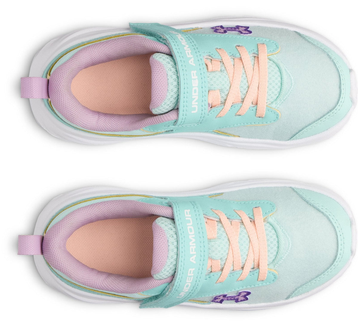 UA Surge 5 Patches Girls' Pre-School Running Shoes - Green