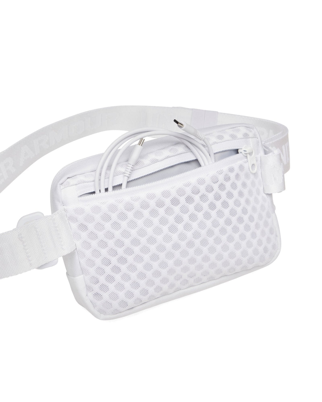 UA Sportstyle Collegiate Waist Bag Crossbody - White