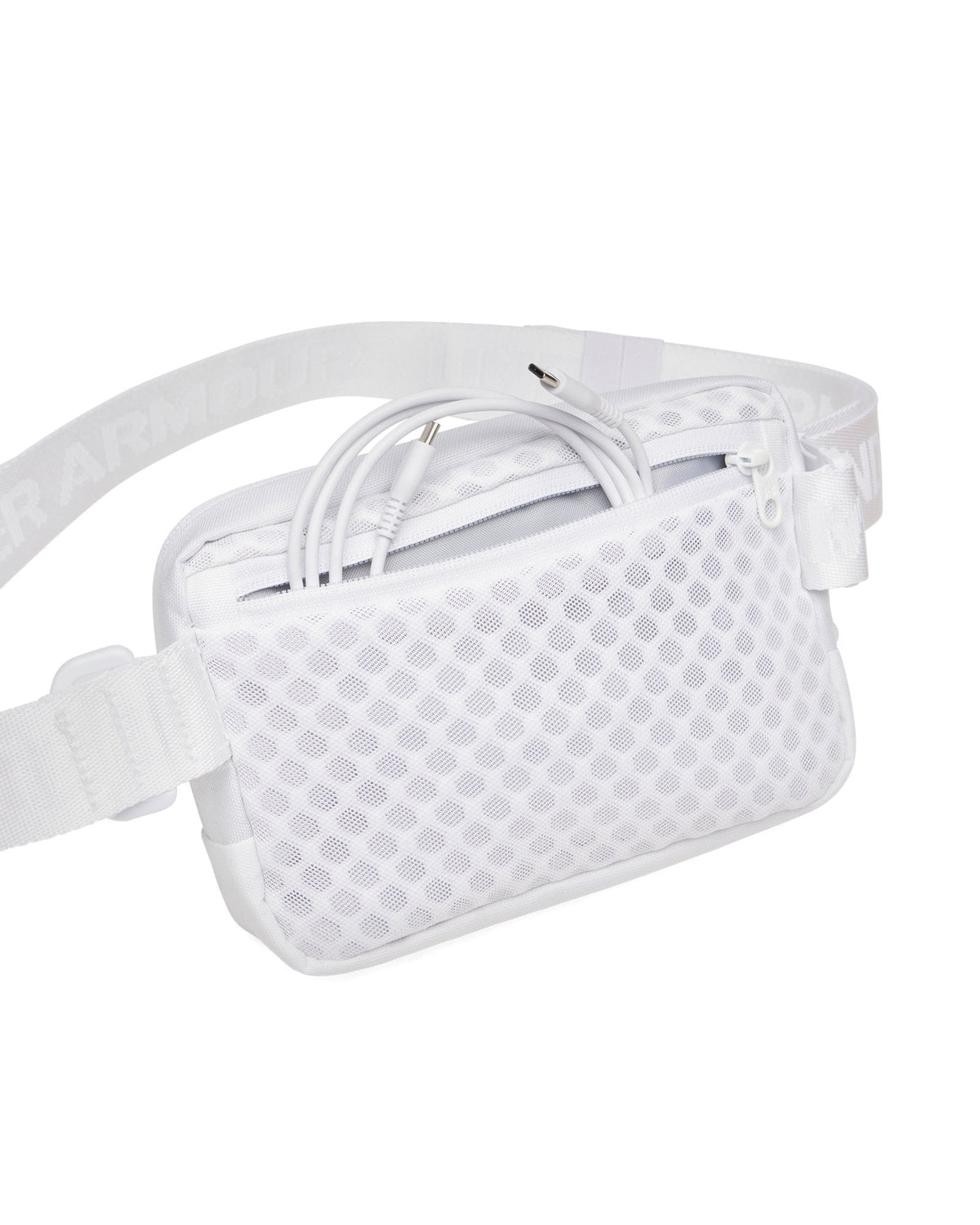 UA Sportstyle Collegiate Waist Bag Crossbody - White