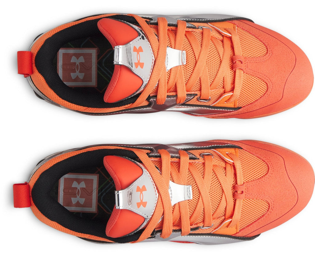 UA Yard Icon TPU ‘All Lines Lead Home’ Men's Baseball Cleats - Orange