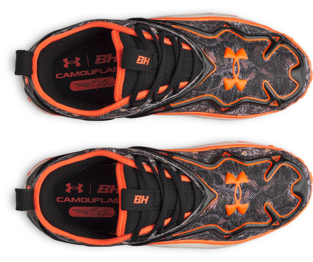 UA Harper 11 Pro TPU Low Camo Men's Baseball Cleats - Black