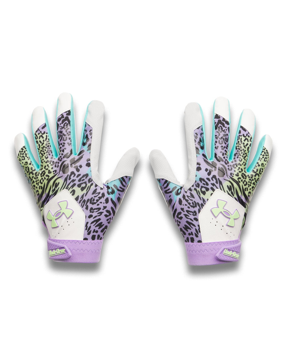 UA Clean Up La Fiera PE Men's Batting Gloves - Blue