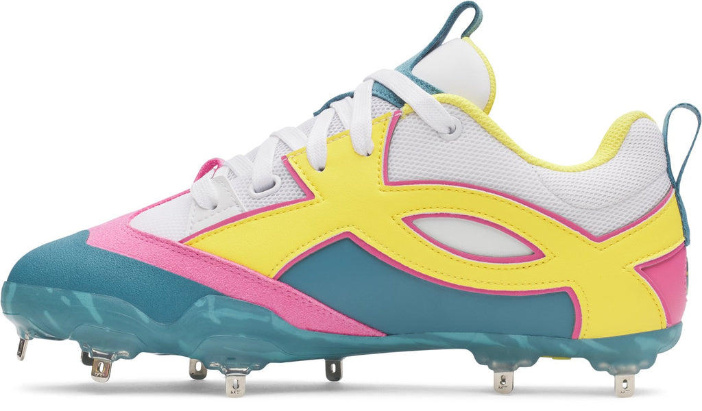 UA Yard Icon Metal Coach RAC Men's Baseball Cleats - White