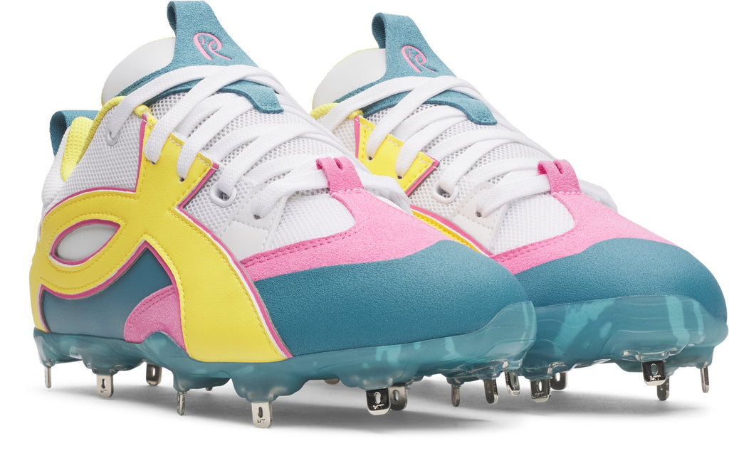 UA Yard Icon Metal Coach RAC Men's Baseball Cleats - White