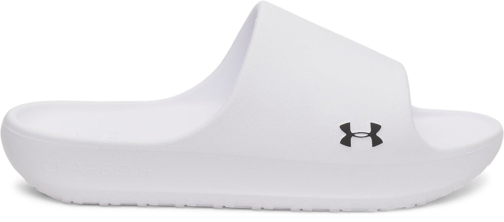 UA Charged+ Cush Unisex Slides - White