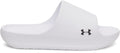 UA Charged+ Cush Unisex Slides - White