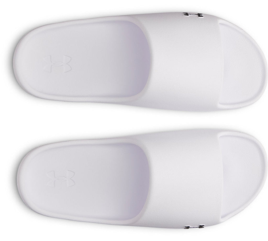 UA Charged+ Cush Unisex Slides - White