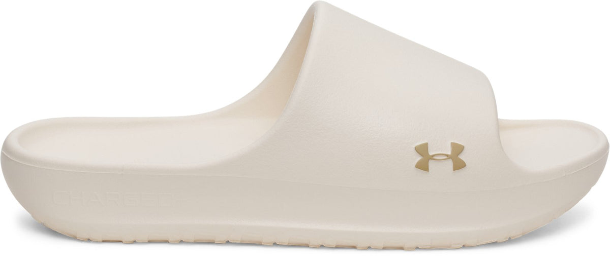 UA Charged+ Cush Unisex Slides - Brown