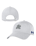UA Garment Wash Performance Cotton Collegiate Women's Adjustable Cap - White