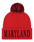 UA Pom Collegiate Unisex Beanie - Red