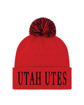 UA Pom Collegiate Unisex Beanie - Red