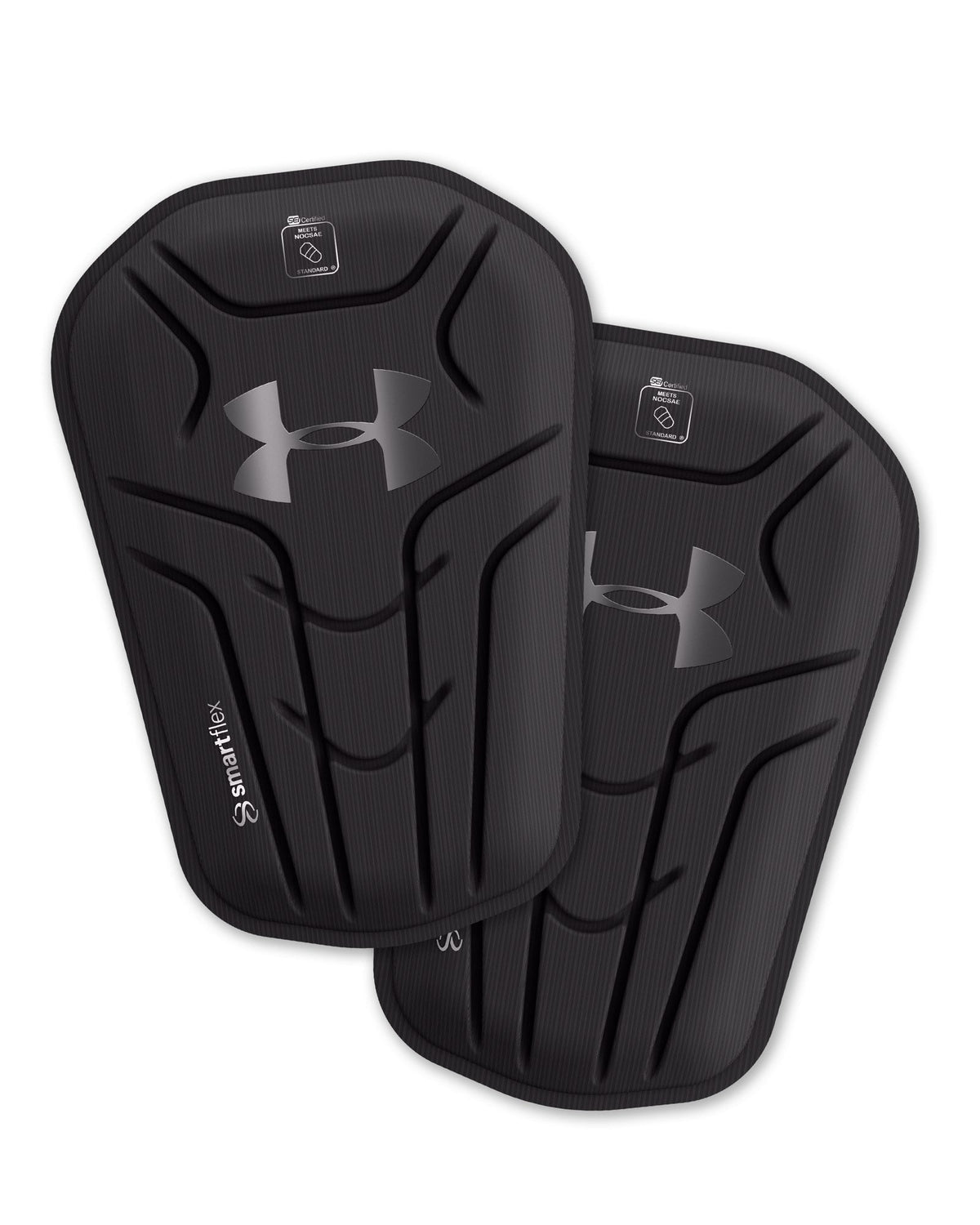 UA Challenger Elite Adult Slip-In Soccer Shin Guard - Black