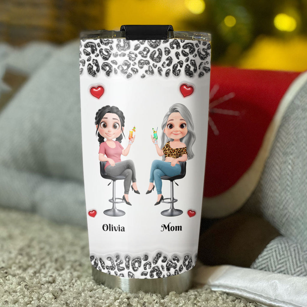 Custom Mother's Day Birthday Gifts For Mom • Thanks For Your Dna Mom - Personalized 3D Inflated Effect Tumbler