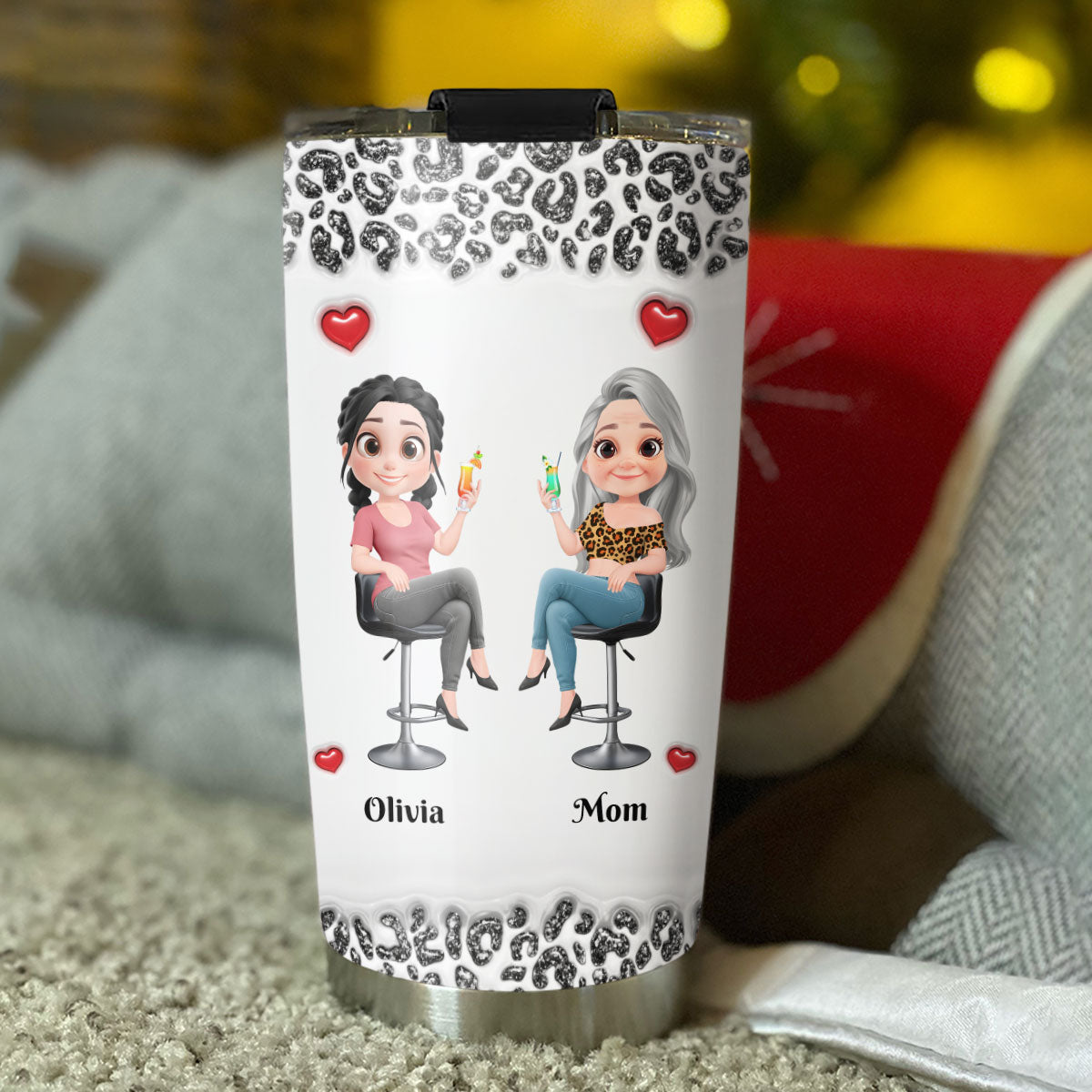 Custom Mother's Day Birthday Gifts For Mom • Thanks For Your Dna Mom - Personalized 3D Inflated Effect Tumbler