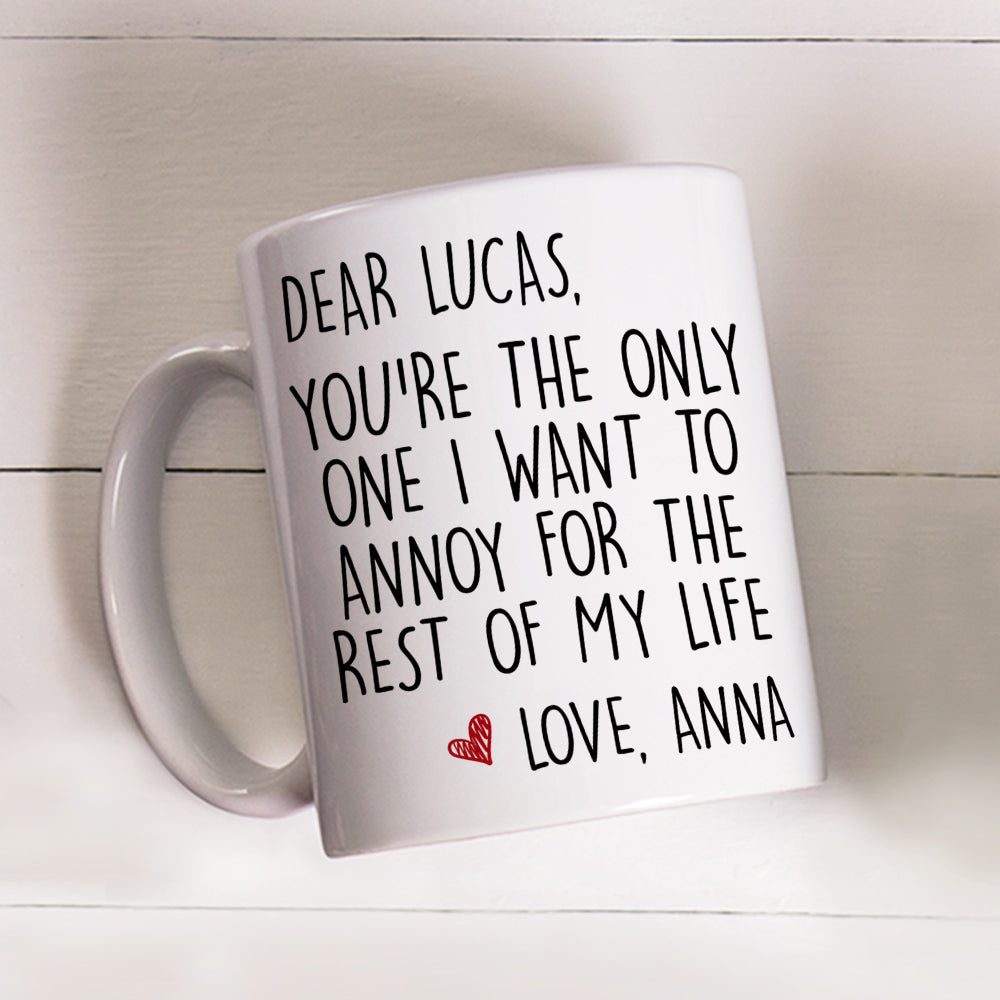 Custom Anniversary Keepsake Gifts For Couple • My Only One - Personalized Coffee Mug