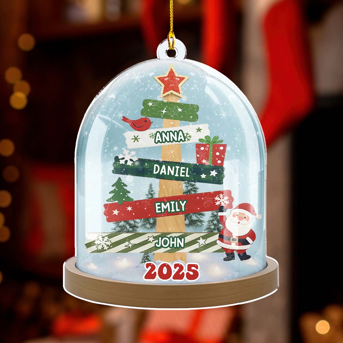Custom Family Ornament, Christmas Gift for Family Members •  Home Is Where We Are Together - Personalized Acrylic Ornament