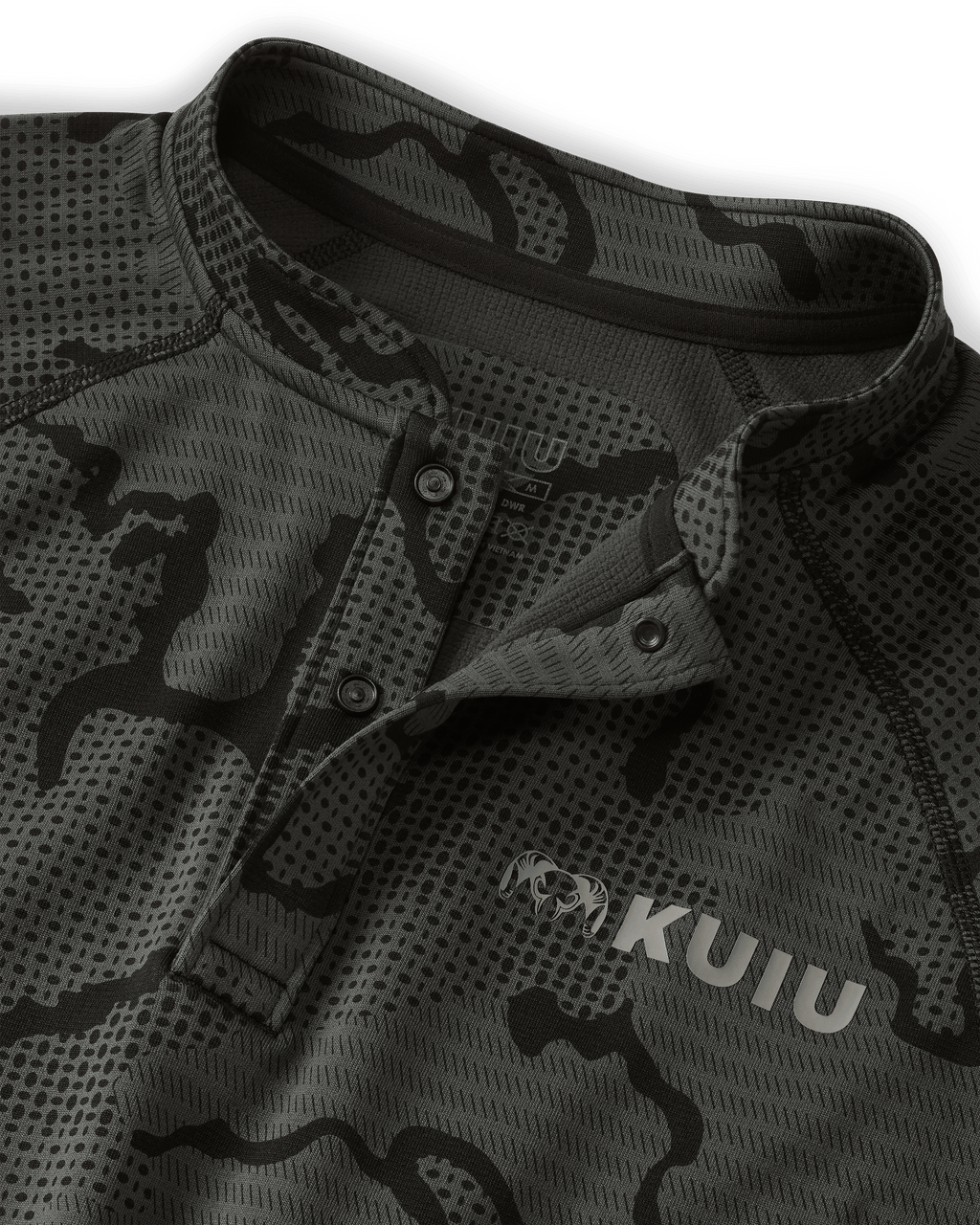 Ridgepoint Fleece Henley | Black Tonal