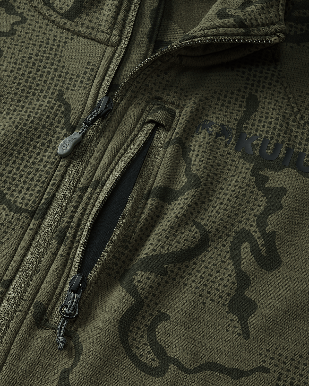 Ridgepoint Fleece Hoodie | Olive Tonal