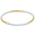 Bliss Bar Pattern Mixed Metal 2.5mm Bracelet