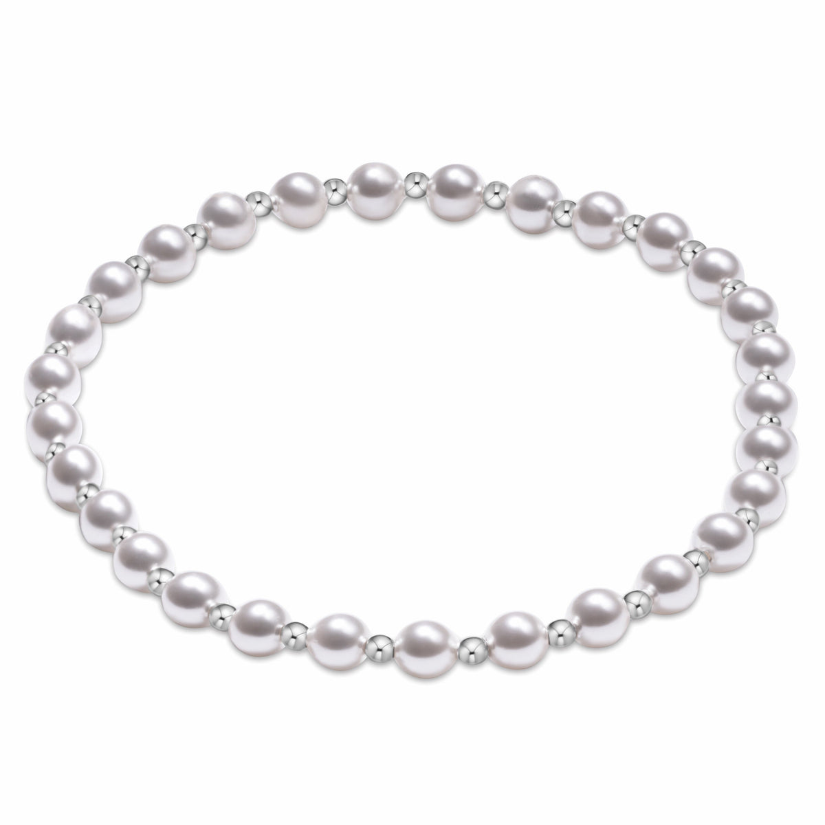 Grateful Pearl 4mm Sterling Bracelet