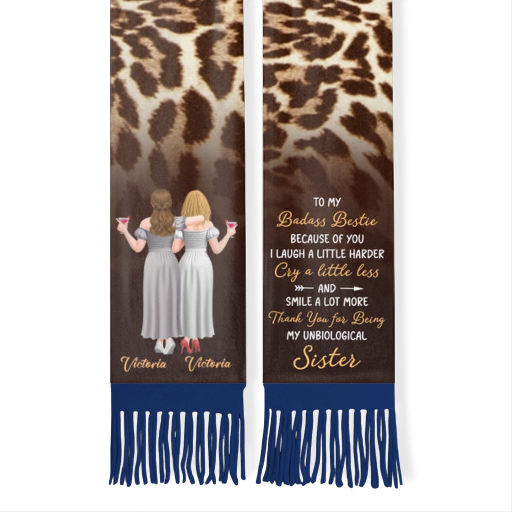 To My Badass Bestie - Personalized Scarf