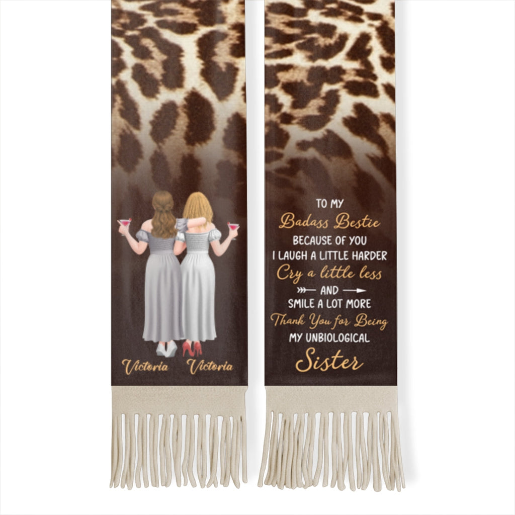 To My Badass Bestie - Personalized Scarf