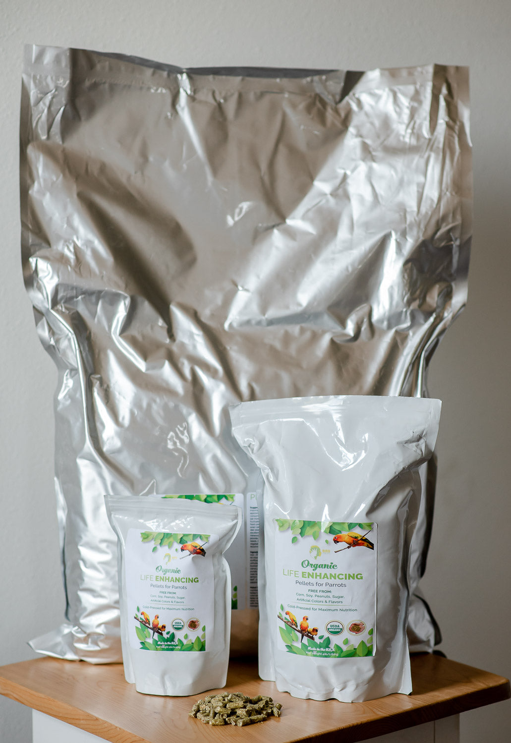 Organic Parrot Pellets (25lbs)