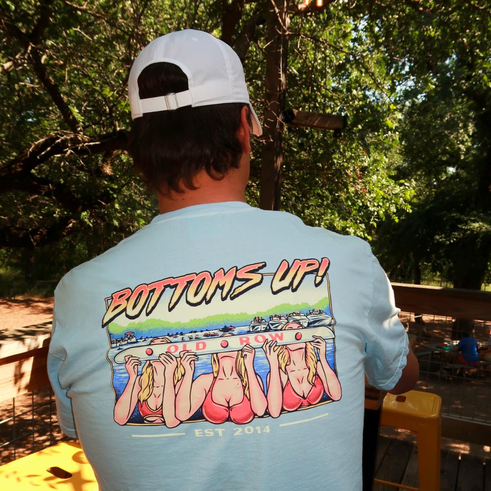 Bottoms Up Shotski Pocket Tee