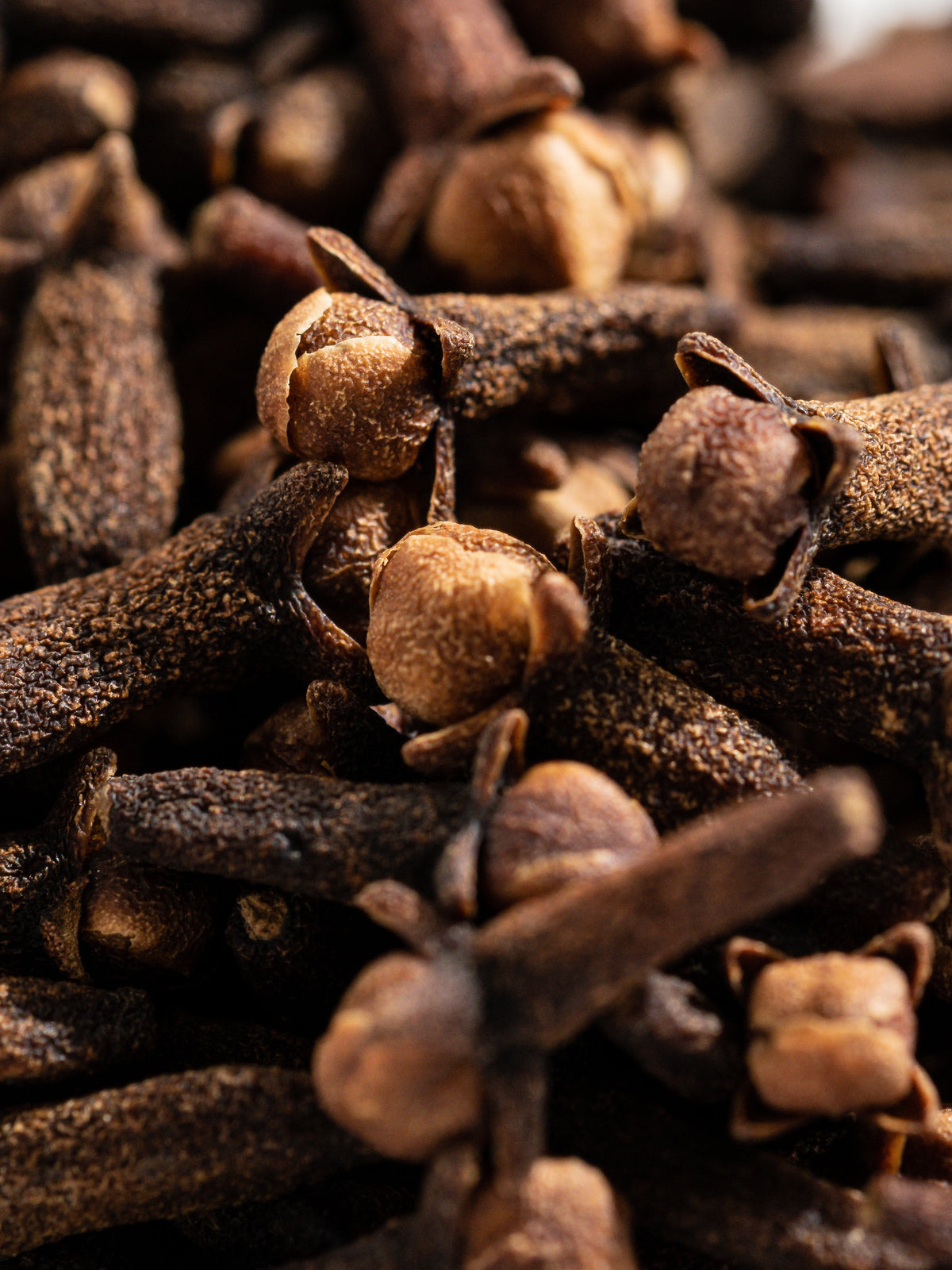 Close-up of cloves with a blurred background