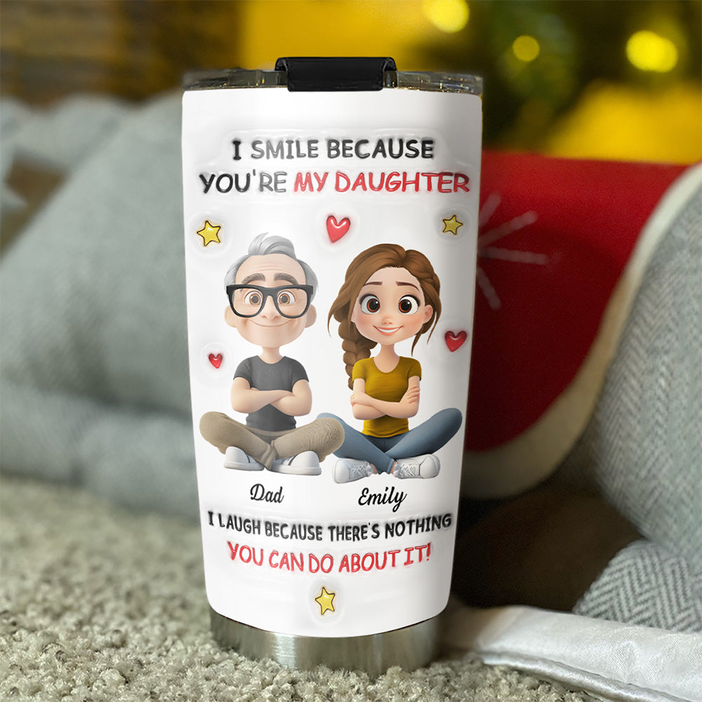 Custom Christmas Birthday Gifts For Daughter • My Daughter - Personalized 3D Inflated Effect Tumbler