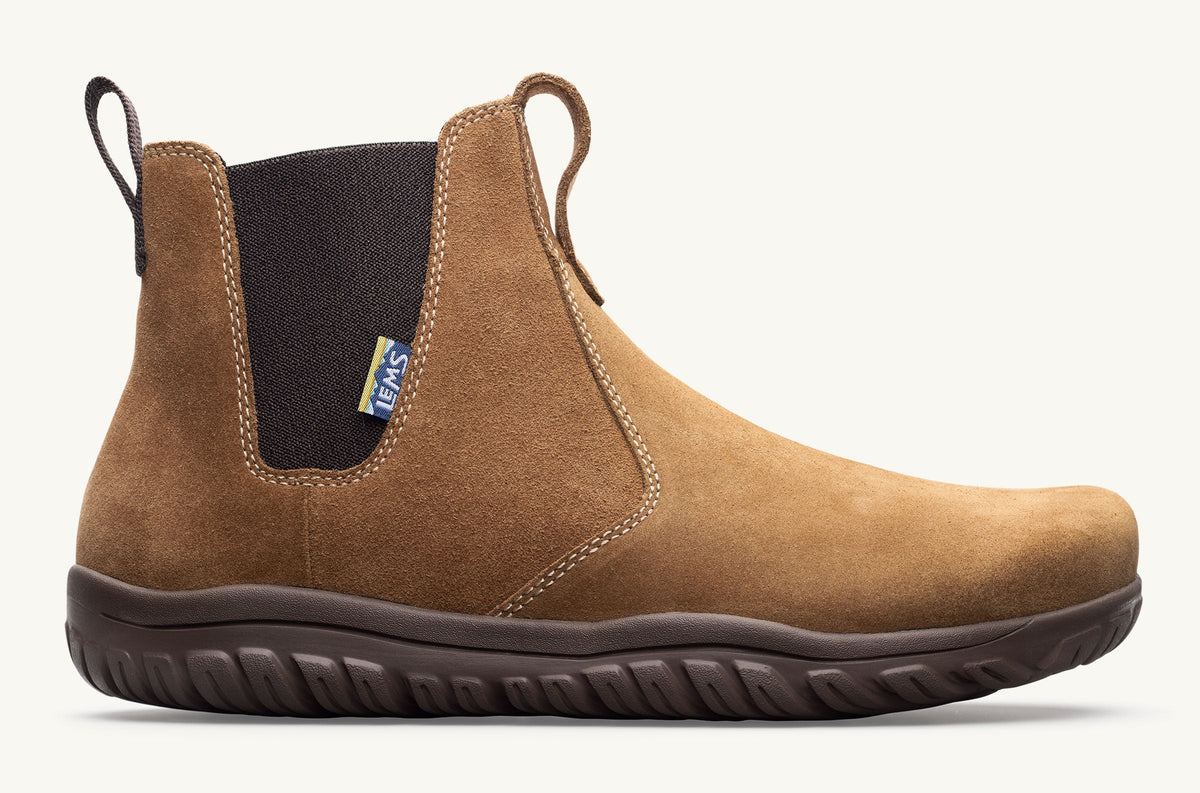 Men's Chelsea Suede Barefoot Boot